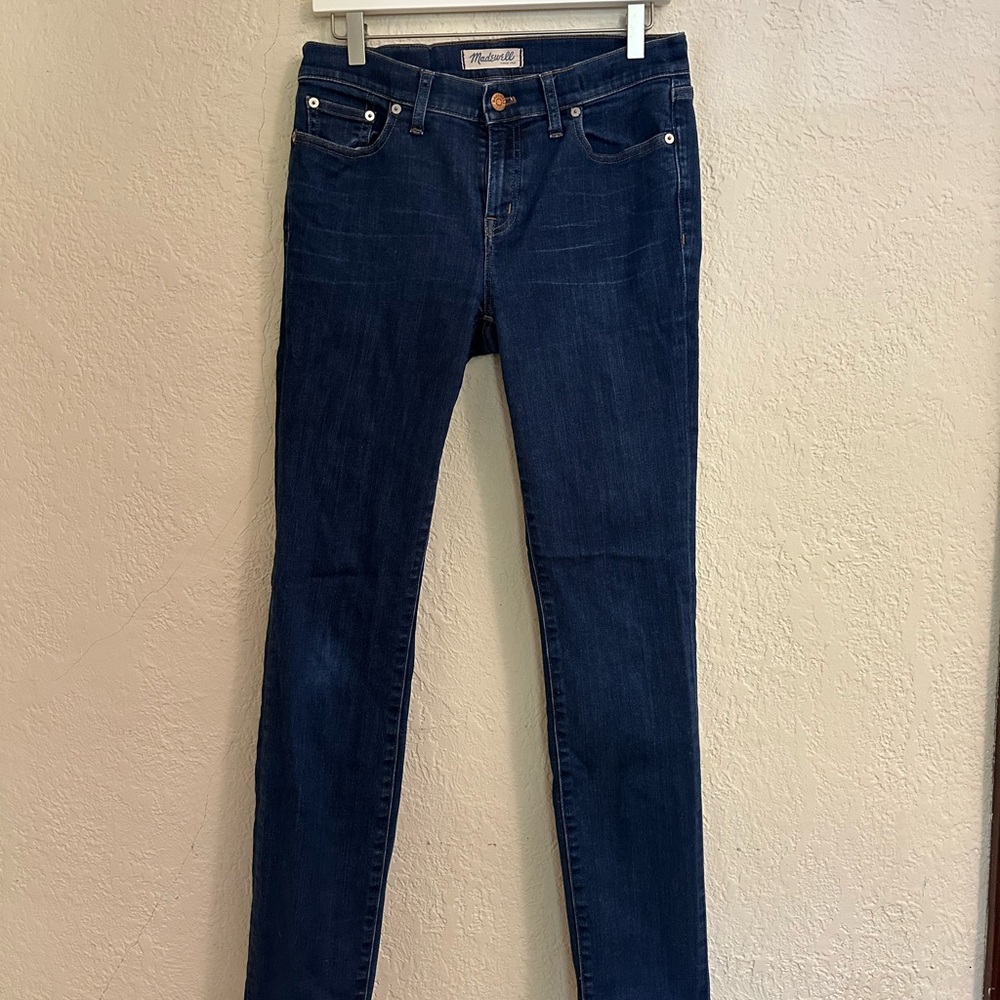 Madewell Women's Deep Indigo Alley Straight Skinny Jeans